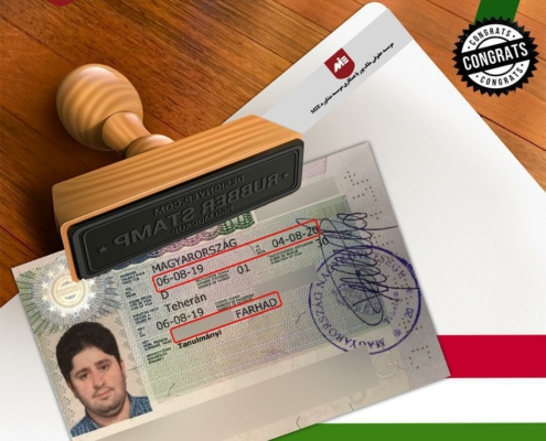 تبریک به آقای فرهاد عزیز بابت اخذ ویزای تحصیلی مجارستان