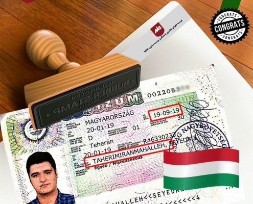 ویزای تحصیلی مجارستان آقای سیدعلی طاهری