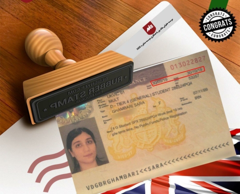 ویزای تحصیلی انگلستان-خانم سارا قنبری